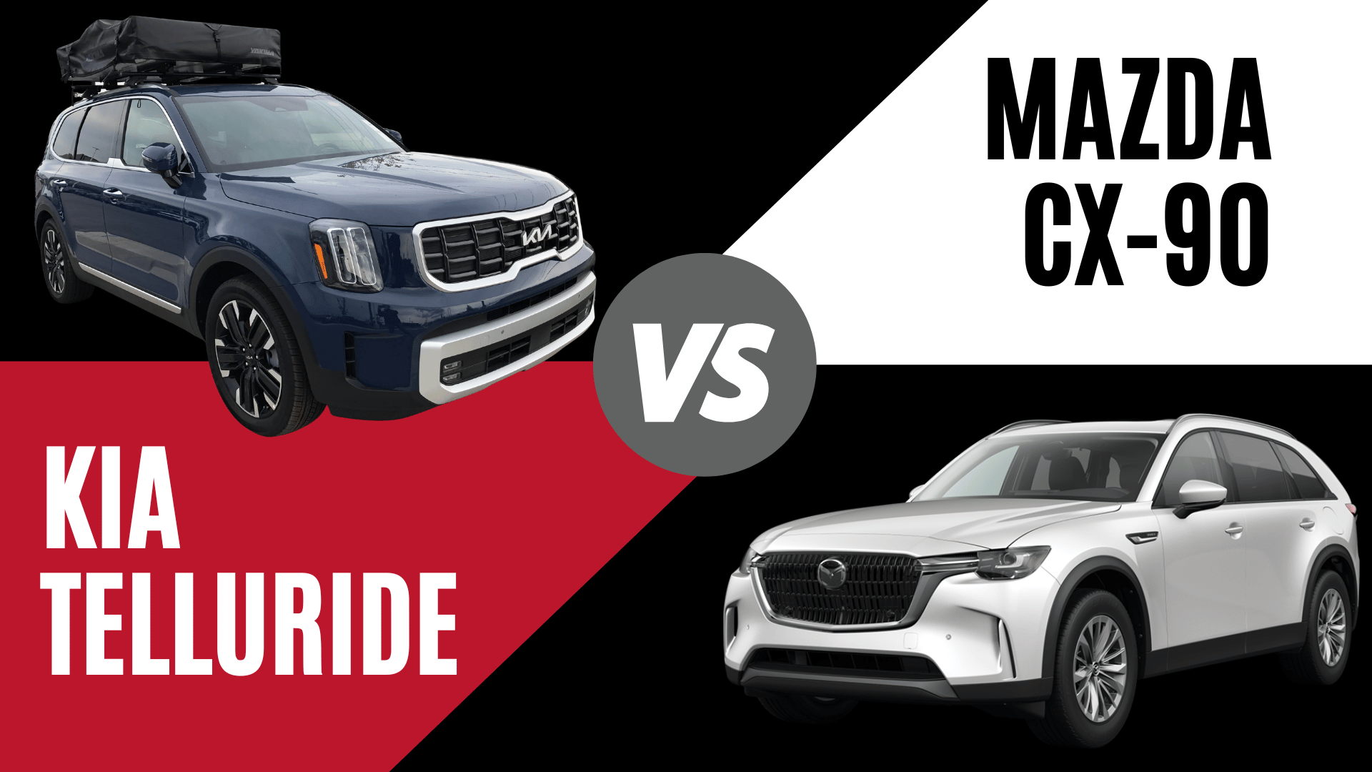 New Kia Telluride vs New Mazda CX-90 3-Row SUVs in Northwest Arkansas