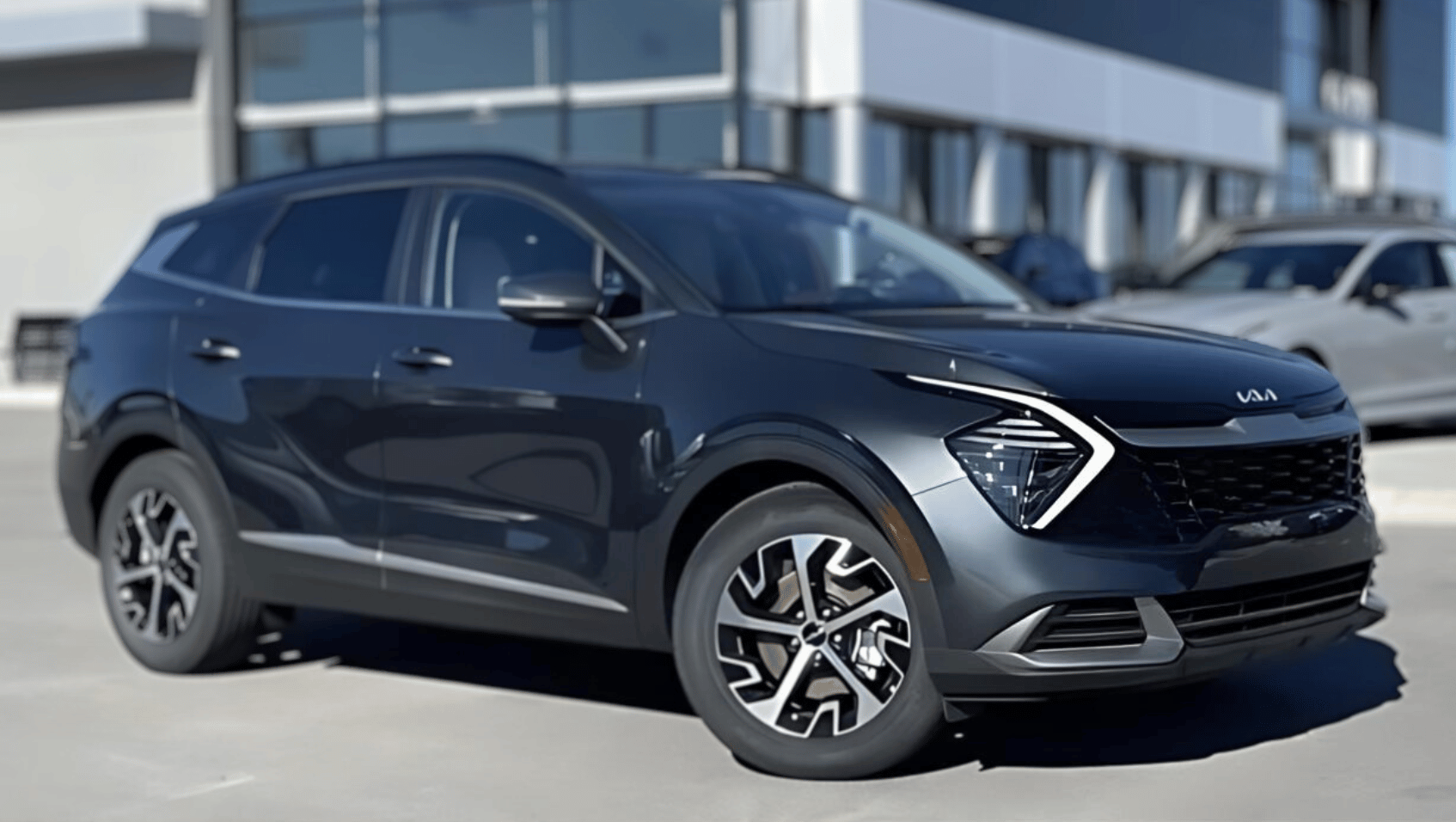 Black Kia Sportage Hybrid in Fayetteville.