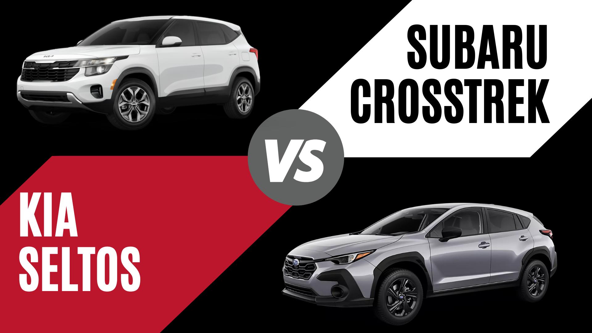 2026 Kia Seltos and Subaru Crosstrek comparison highlighting AWD capability, technology, and SUV versatility in Fayetteville, Arkansas
