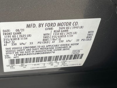 2021 Ford Explorer XLT - REMOTE START / POWER PASSENGER SEAT