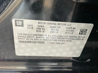 2018 Cadillac CT6 3.6L Luxury - VENTILATED SEATS / PANORAMIC SUNROOF