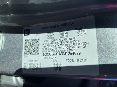 2021 Chevrolet Colorado Work Truck