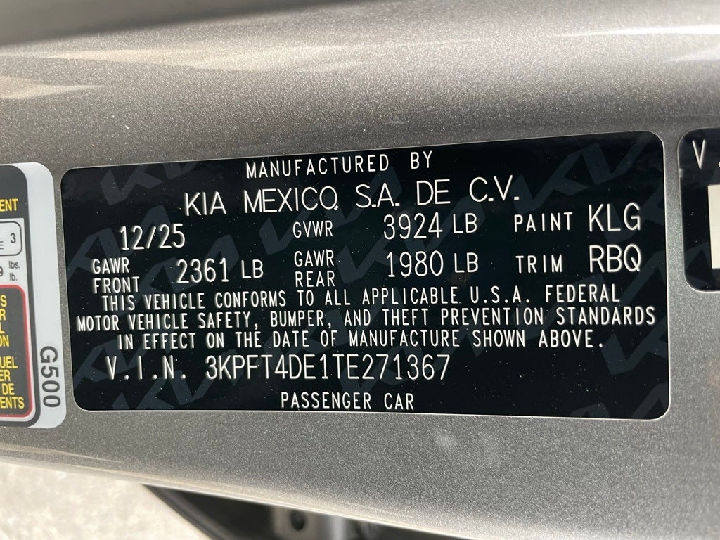 2026 Kia K4 LXS