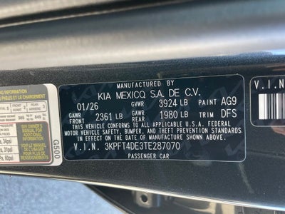 2026 Kia K4 LXS