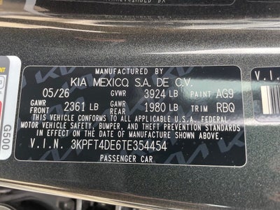 2026 Kia K4 LXS