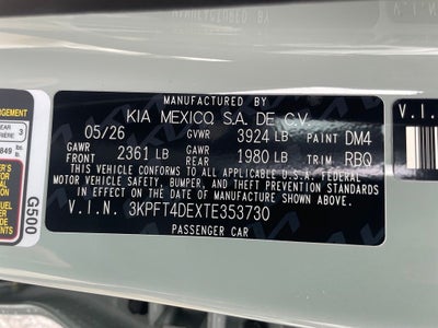 2026 Kia K4 LXS