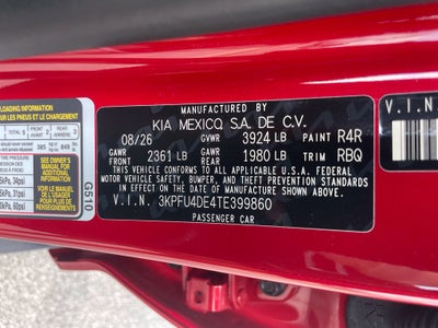 2026 Kia K4 EX
