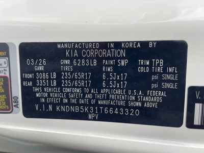 2026 Kia Carnival LX