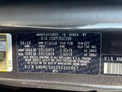 2024 Kia Carnival EX - 8 PASSENGER / NAVIGATION SYSTEM
