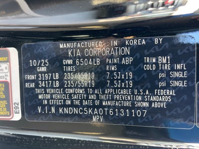 2026 Kia Carnival Hybrid EX