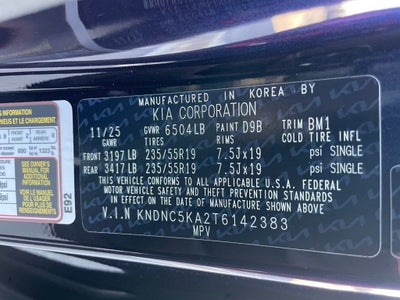 2026 Kia Carnival Hybrid EX