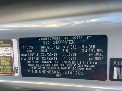 2026 Kia Carnival Hybrid SX