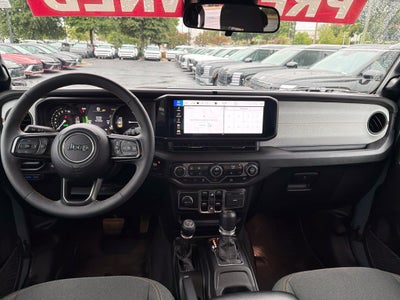 2024 Jeep Wrangler Sport S 4xe 49 MPGe, Hard Top, Heated Seats, Clean CarFax, One