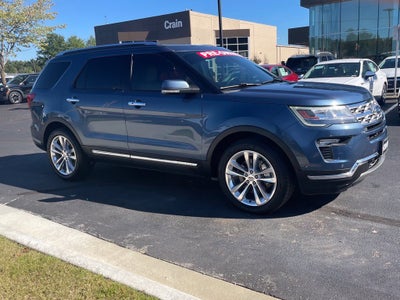 2018 Ford Explorer Limited One Owner, Clean CarFax, Leather, Moonroof, Bucket