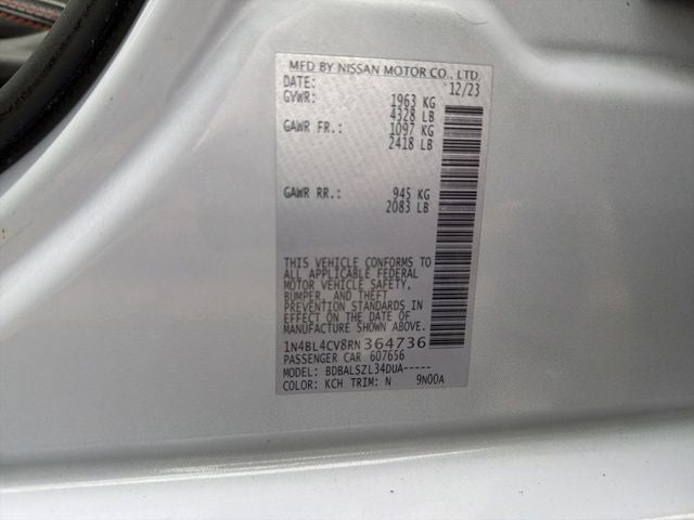 2024 Nissan Altima 2.5 SR