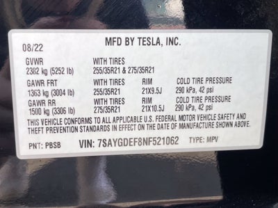 2022 Tesla Model Y Performance Clean CarFax
