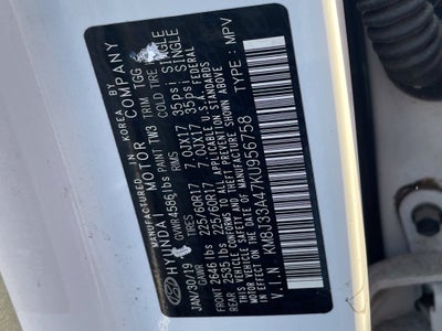 2019 Hyundai Tucson Value Clean CarFax