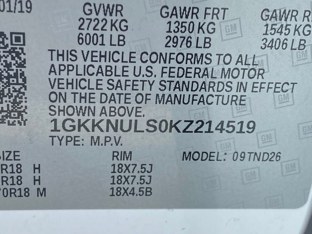 2019 GMC Acadia SLT-1