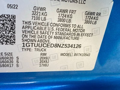 2022 GMC Sierra 1500 Elevation