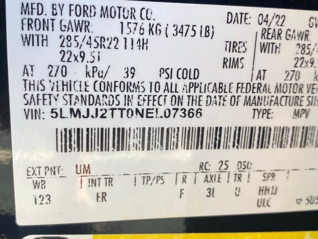 2022 Lincoln Navigator Black Label