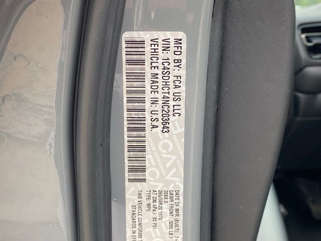 2022 Dodge Durango R/T Plus