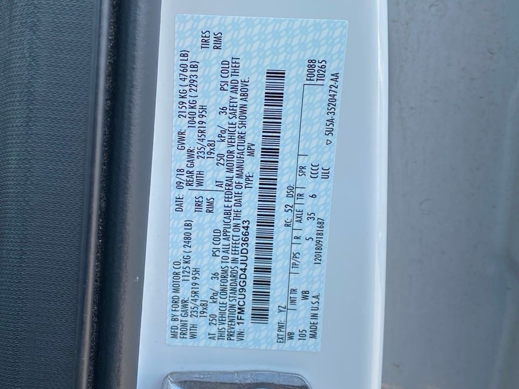 2018 Ford Escape SE