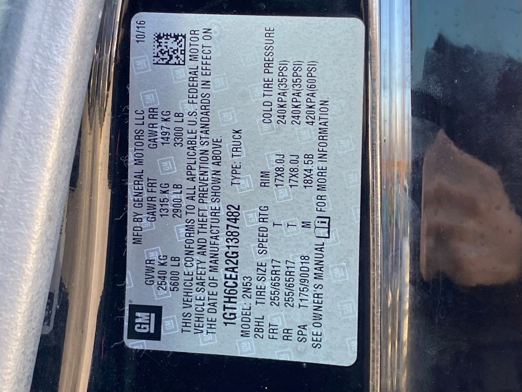 2016 GMC Canyon SLE1