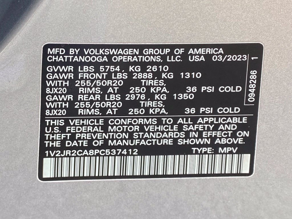 2023 Volkswagen Atlas 3.6L V6 SE w/Technology