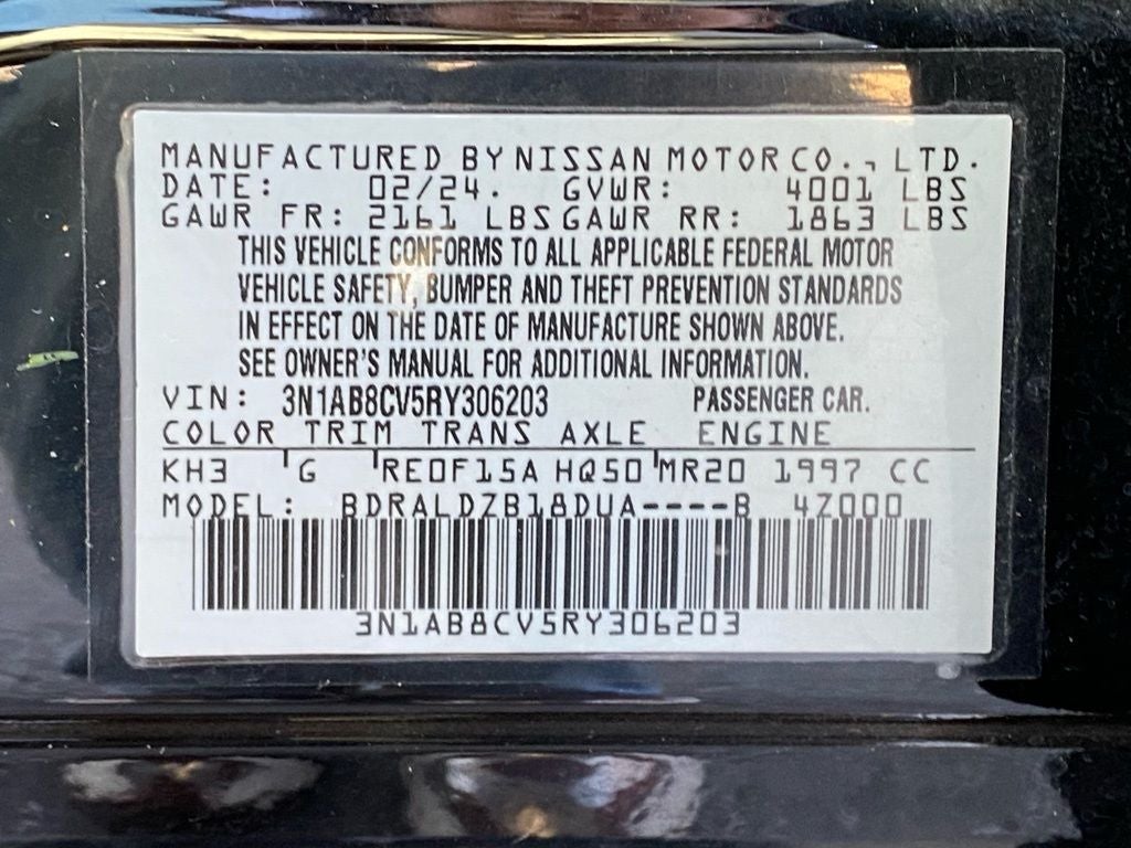 2024 Nissan Sentra SV