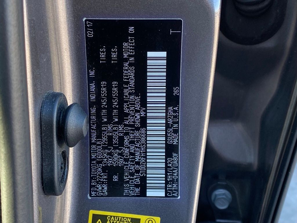 2017 Toyota Highlander Limited Platinum