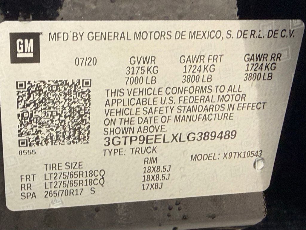 2020 GMC Sierra 1500 AT4