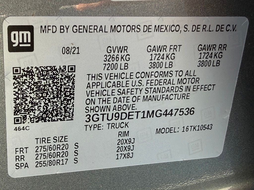 2021 GMC Sierra 1500 SLT - 4WD / CLEAN CARFAX