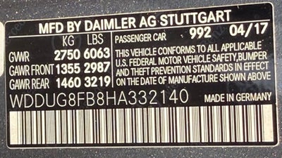 2017 Mercedes-Benz S-Class S 550 4MATIC®