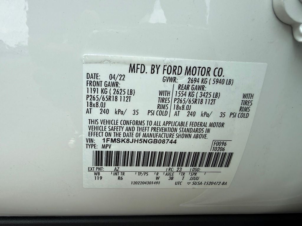 2022 Ford Explorer Timberline