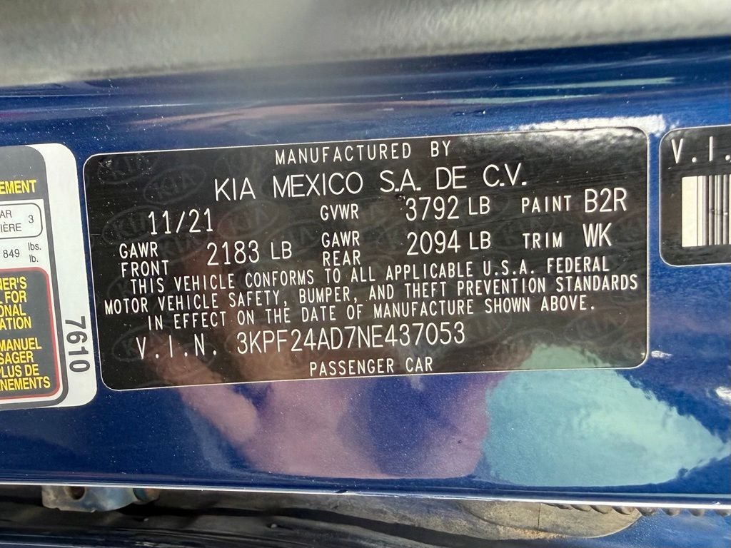 2022 Kia Forte LXS