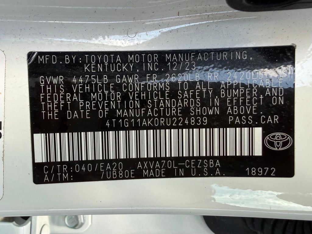 2024 Toyota Camry SE