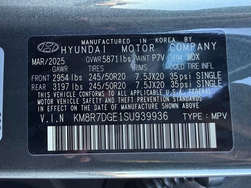 2025 Hyundai Palisade Calligraphy