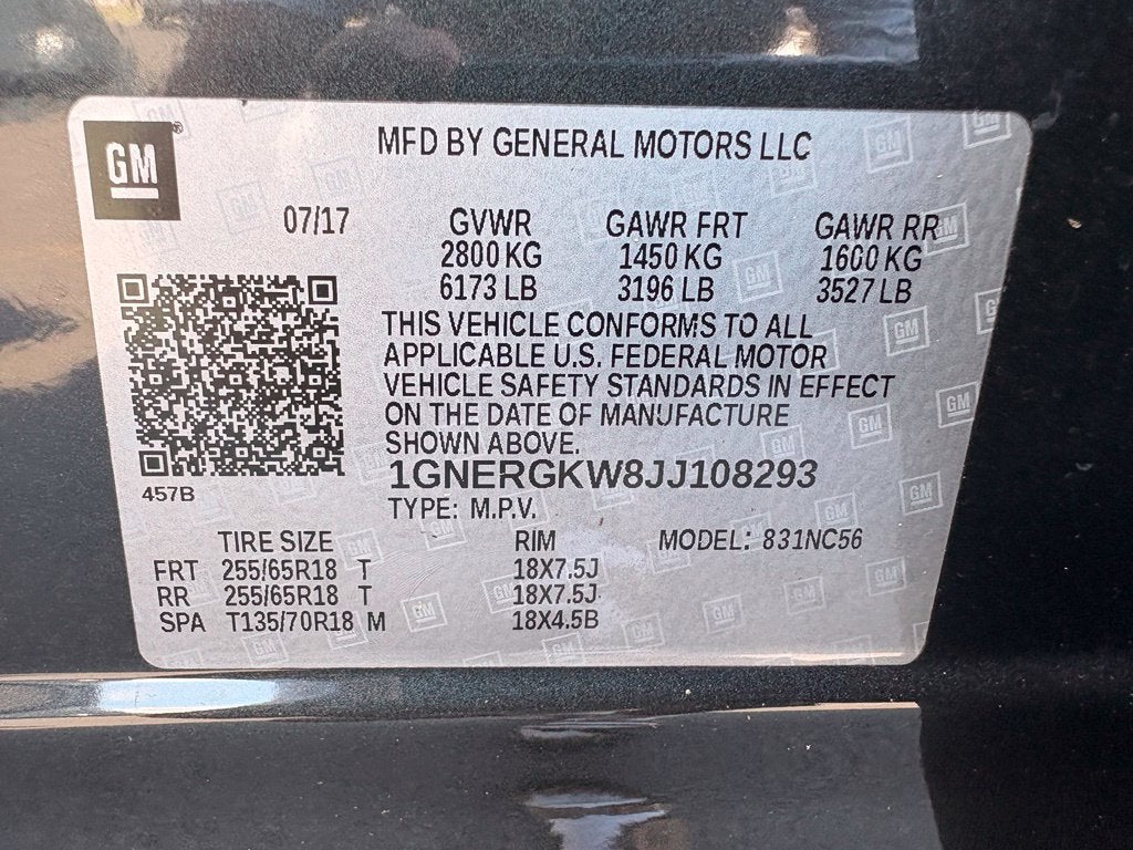 2018 Chevrolet Traverse LT Cloth w/1LT