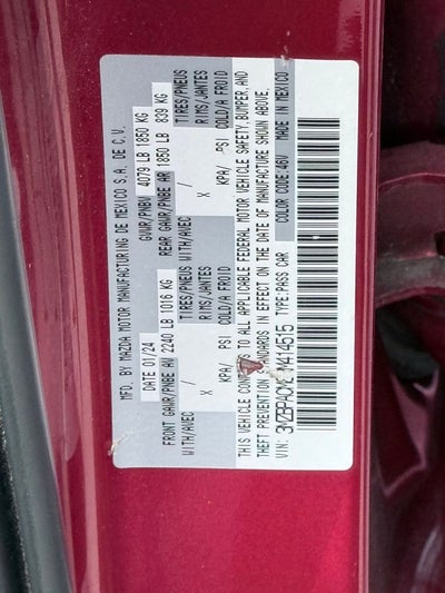 2024 Mazda Mazda3 2.5 S Preferred Package