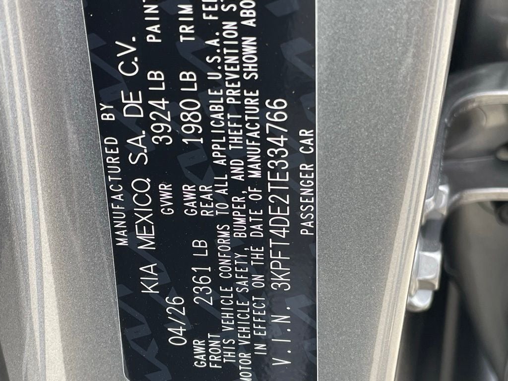 2026 Kia K4 LXS