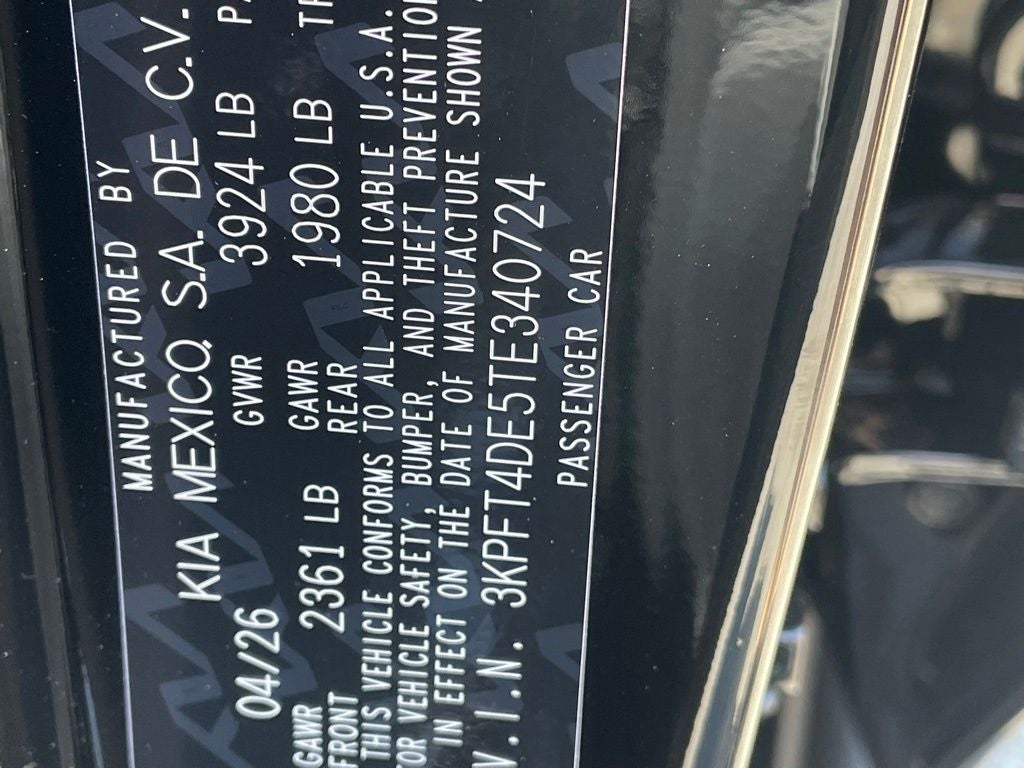 2026 Kia K4 LXS