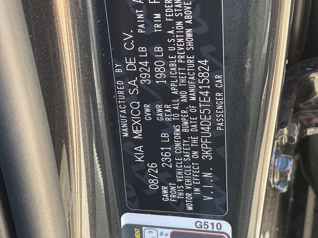 2026 Kia K4 EX