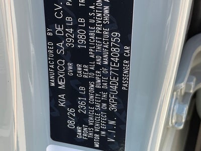 2026 Kia K4 EX