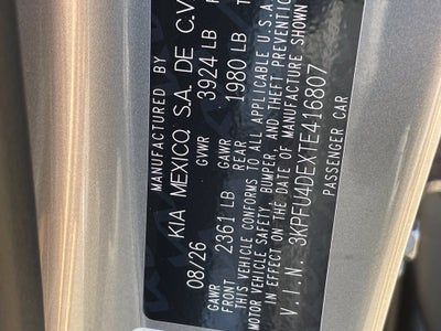 2026 Kia K4 EX