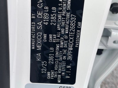 2026 Kia K4 GT-Line Turbo