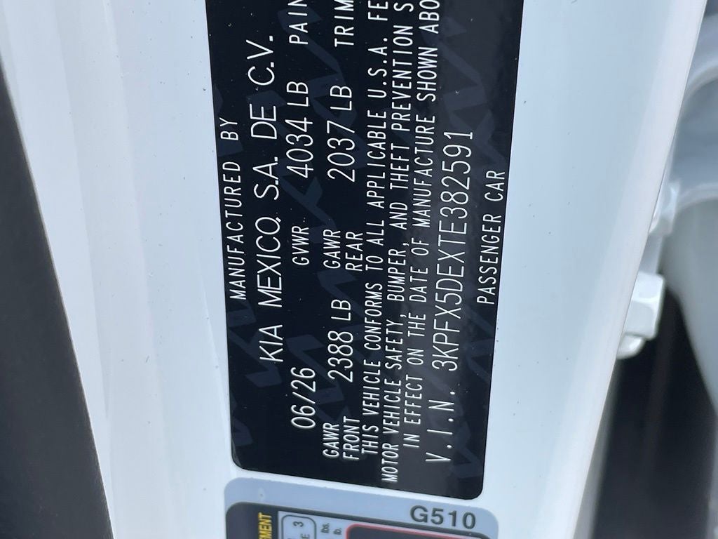 2026 Kia K4 EX