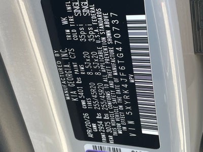 2026 Kia Sorento SX