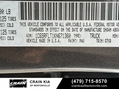 2019 RAM 1500 Rebel - 4WD / LEATHER