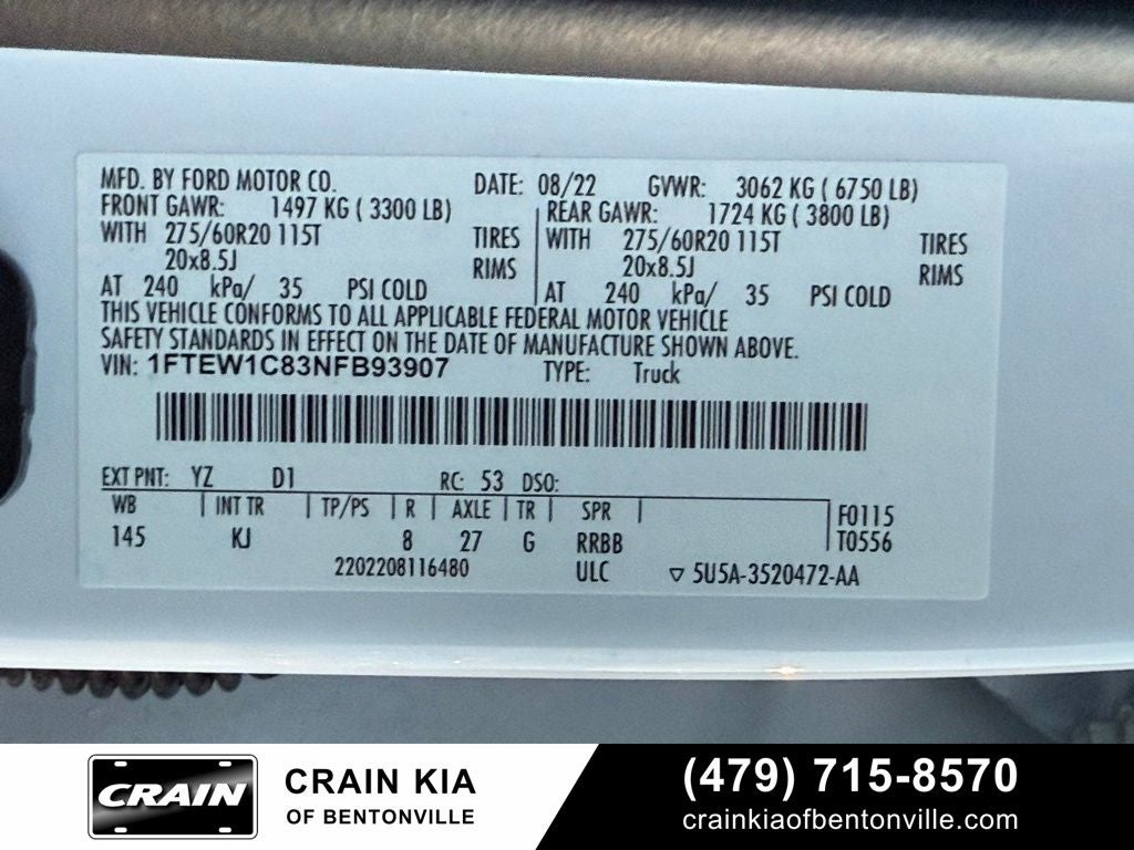 2022 Ford F-150 King Ranch - 601A PACKAGE / CLEAN CARFAX HISTORY