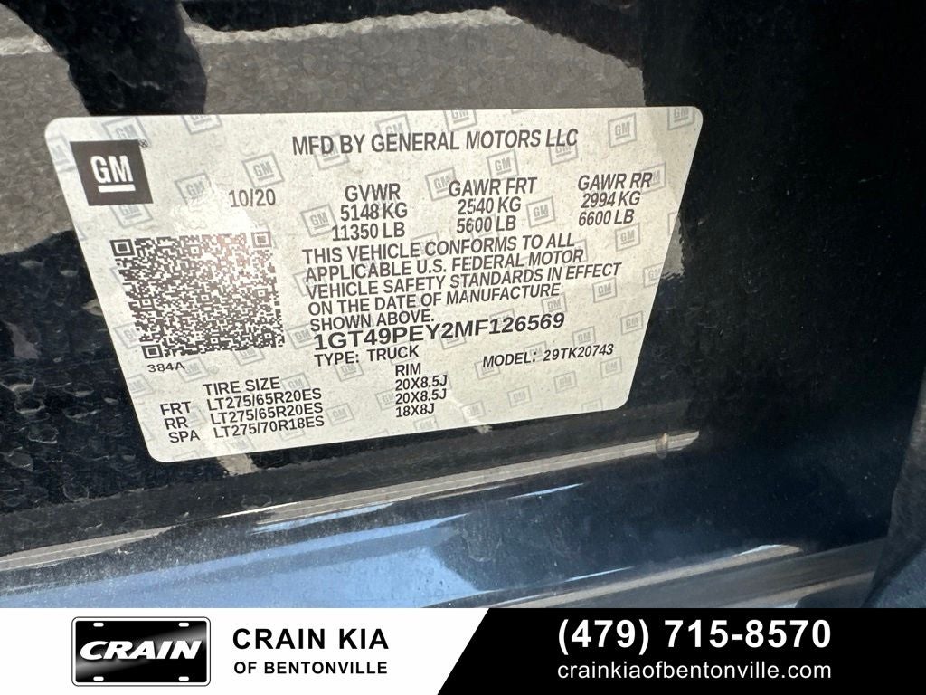 2021 GMC Sierra 2500HD AT4 Premium Plus - SUNROOF / 4WD / CLEAN CARFAX
